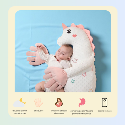 Peluche abrazable con pulsaciones cálidas para bebé